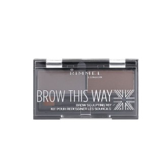 Rimmel London Brow This Way Palette (002 Medium Braun) 2,4 g